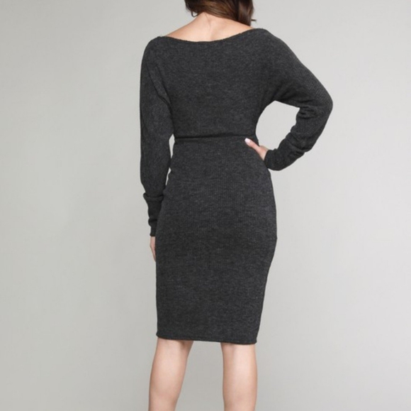 Fall So Hard Ribbed Dress - Picture 3 of 3